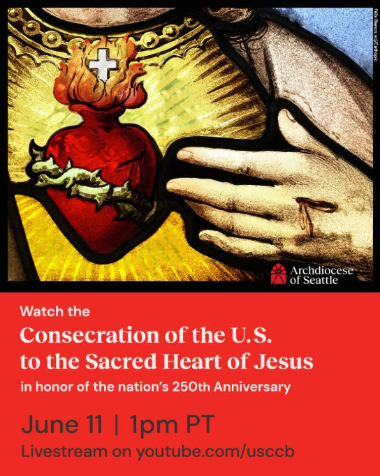 Consecration of U.S. to the Sacred Heart of Jesus